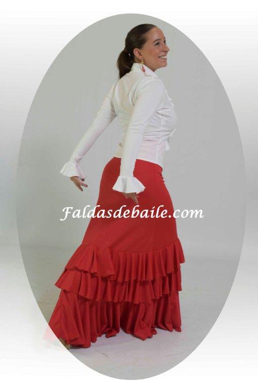 Falda de baile tres volantes - Faldas de Baile flamenco